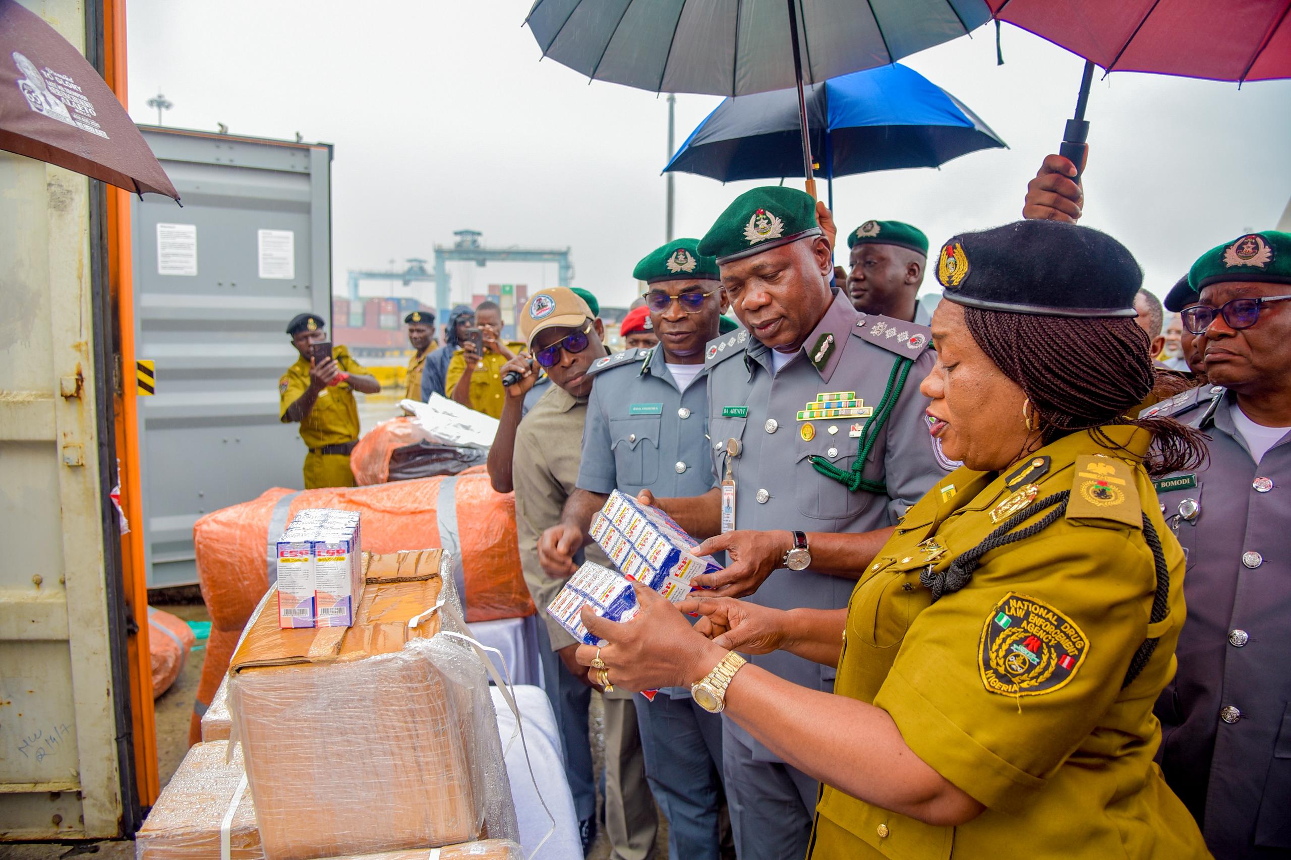 Customs seizes ₦53.39bn contraband in Apapa, hands over 6,778.5kg cannabis to NDLEA